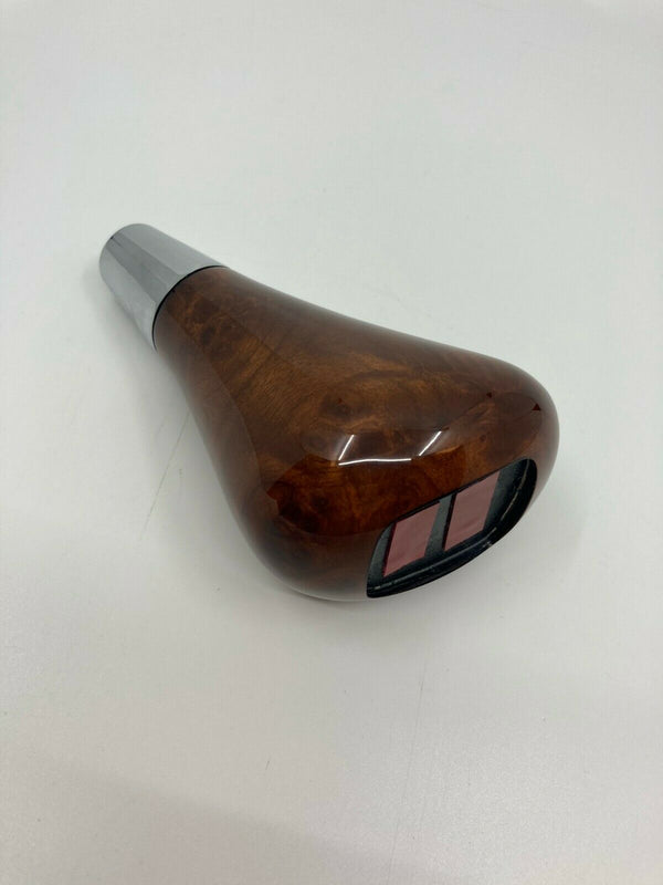 Mb W202 W208 W209 W210 W220 R170 W163 Wood Walnut Shift Knob Chrome Emblem Point
