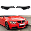 Piano Black Front Bumper Splitter Lip Flaps 2 pcs for BMW E90 3 Series 2005-2009