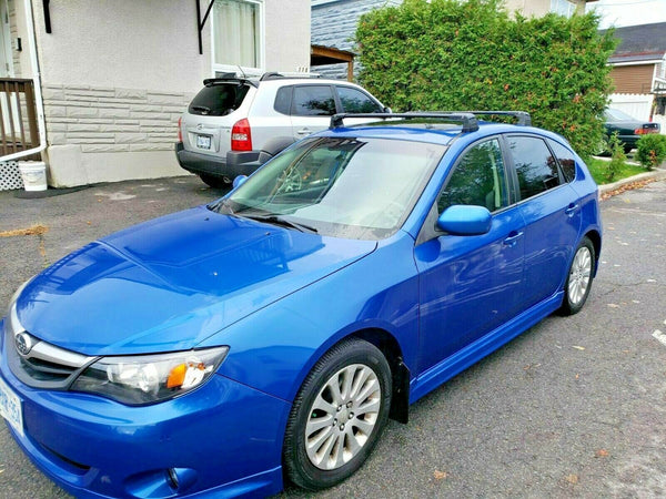 Black Roof Rack Cross Bar For Subaru Impreza 2008-2012 Wrx Sti Wagoon Hb Fixed