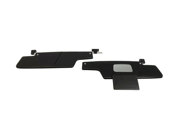 Sunvisor Sun Visors Set with Mirror Bracket for Porsche 914 1969-1976 BLACK LHD