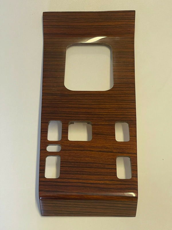 Mercedes W124 Compatible Burl Wood Zebrano Shifter Frame Panel Console