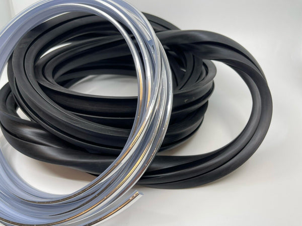 Rubber Front Windshield Seal & Chrome Strip for BMW E30 Coupe 51311972248