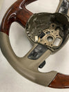 For Audi Q7 Walnut and Beige Leather Steering Wheel 2006-2015