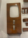 Mercedes W123 Compatible Zebrano Color Interior Wooden 7 Pieces Set