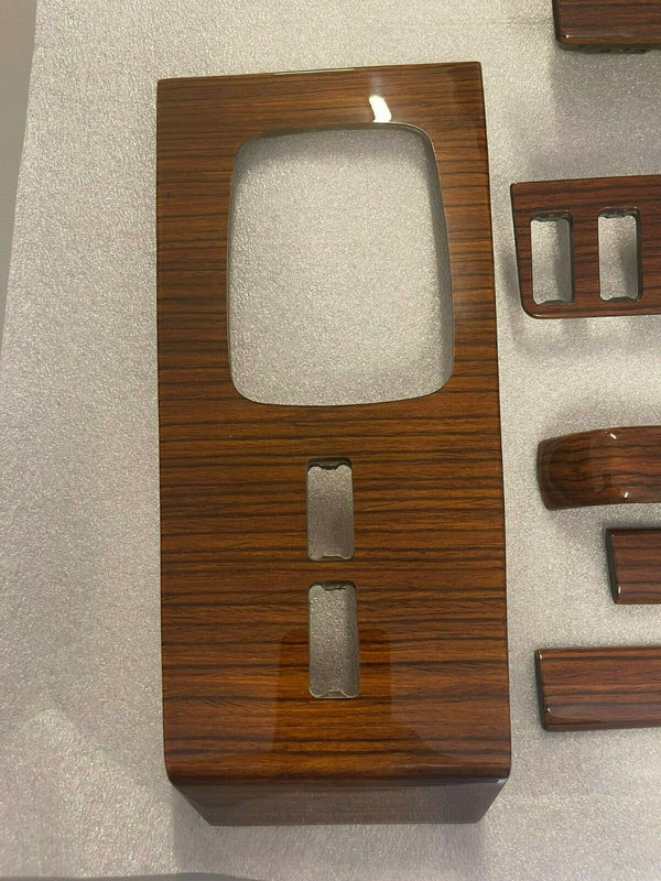 Mercedes W123 Compatible Zebrano Color Interior Wooden 7 Pieces Set