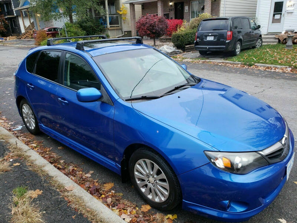 Black Roof Rack Cross Bar For Subaru Impreza 2008-2012 Wrx Sti Wagoon Hb Fixed