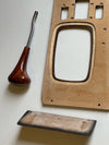 Mercedes R107 C107 W107 SL Series Compatible Zebrano Wood Trim Set