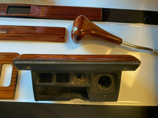 Mercedes W123 Compatible Zebrano Color Wood Complete Interior 11 Pieces Set