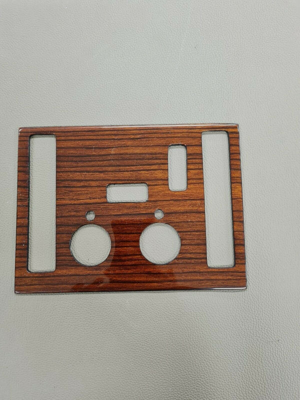 Mercedes R107 Compatible Zebrano Color AC Control Panel + Shifter Frame 3 Buttons