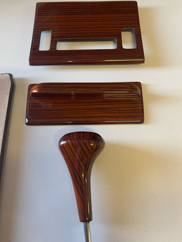 Mercedes R107 C107 W107 SL Series Compatible Zebrano Wood Trim Set