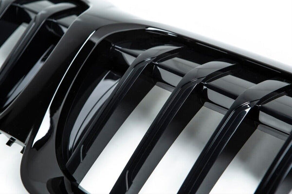 BMW 3 Series G20 2019-UP Compatible ABS Plastic Front Grills Piano Black