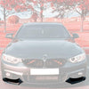Piano Black Front Bumper Splitter Lip Flaps 2 pcs for BMW F36 4 Series 2013-2019