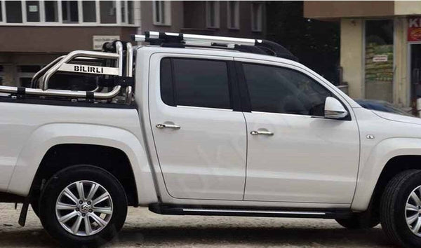 For Mitshubishi Triton L200 Roof Rack Cross Bar Set Shark Style 2006-15 Black