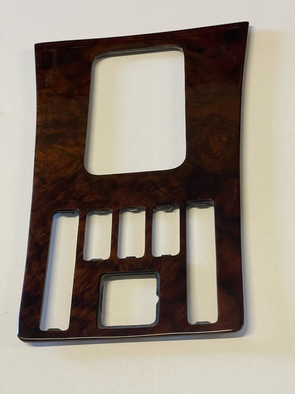 Mercedes Benz W126 C126 Compatible Burl Wood Walnut Shifter Frame Cover