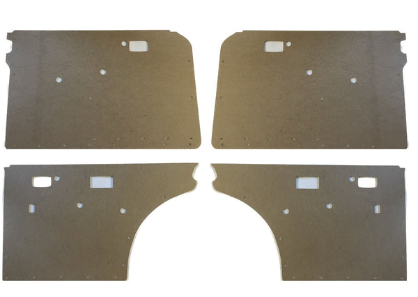 Mercedes W108 S Short Body Compatible Door Panel Card Wood 4 pcs R+L +F+R