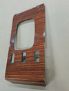 Mercedes R107 Compatible Zebrano Color Shifter Frame Center Cover 3 Buttons