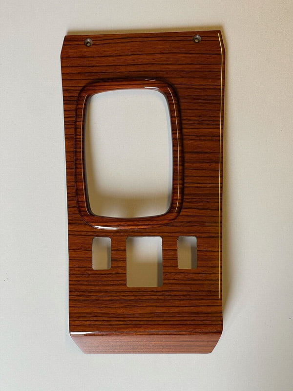 Zebrano Shifter Frame Center Cover 3 Buttons For Mercedes-Benz R107 SL Series