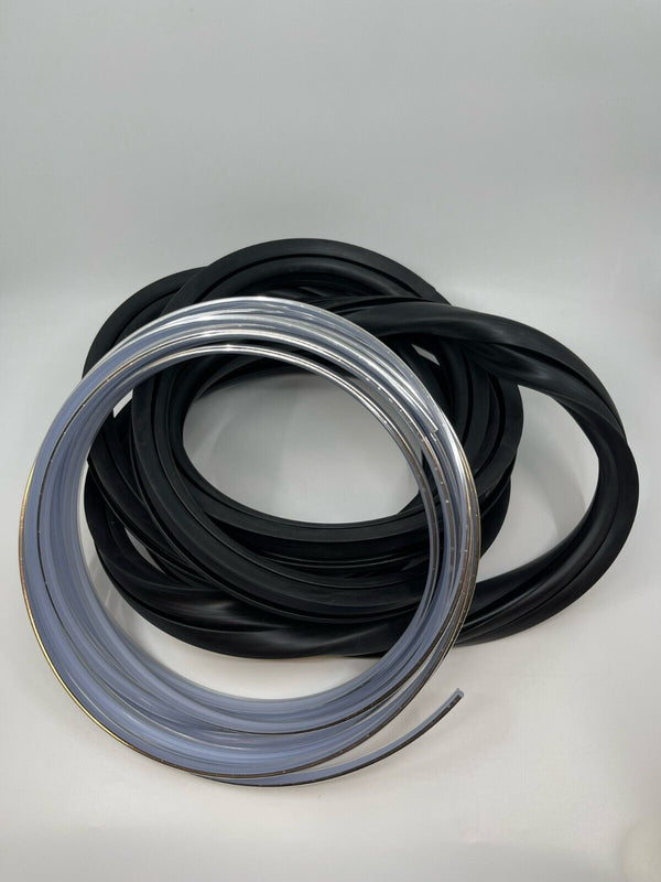 Rubber Front Windshield Seal & Chrome Strip for BMW E30 Coupe 51311972248