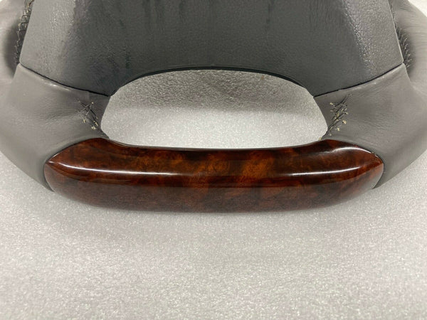 For Mercedes W203 C Class AMG Gray Walnut Veneer Steering Wheel 2001-2007