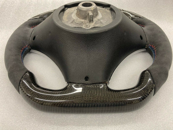 For BMW E90/E92/E93/E82/E87 Sport Alcantara and Carbon Fiber Steering Wheel