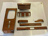 Mercedes W123 Compatible Zebrano Color Interior Wooden 7 Pieces Set