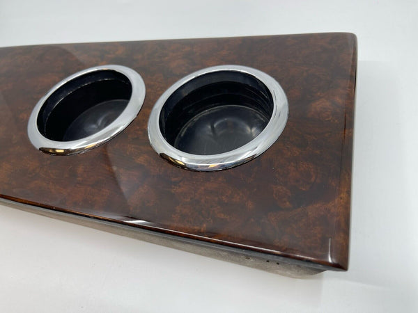 Mercedes W108 W109 SE SEL Compatible Center Console Cup Holder Burl Wood Walnut