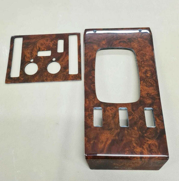 Mercedes R197 SL Compatible Walnut Color Burl Wood Shifter Frame Panel Console and Climate Panel