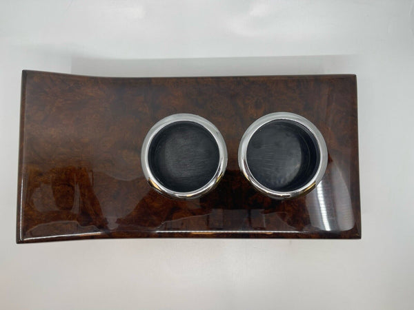 Mercedes W126 SE SEL SEC Compatible Center Console Cup Holder Burl Wood Walnut