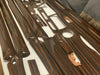 Mercedes 6.3 LONG W108 280SEL W109 Compatible Ebony color Wood Trims Dashboard Set 16 Pieces