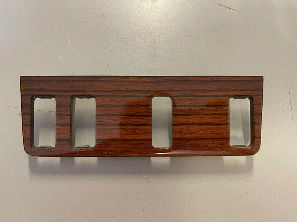 Mercedes W123 C123 Compatible 4 Buttons Switch Panel Trim Zebrano Color Burl Wood