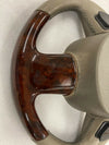 For Audi Q7 Walnut and Beige Leather Steering Wheel 2006-2015