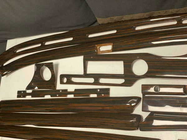 Mercedes W108 280S SE Short Body Compatible Ebony Color Wood Trims Dashboard Set