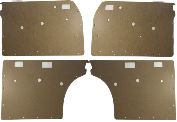 Mercedes W115 Sedan 4 Doors Compatible Door Panel Card Wood 4 pcs R+L +F+R