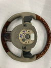 For Audi Q7 Walnut and Beige Leather Steering Wheel 2006-2015