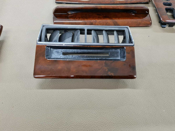 Mercedes W126 500SE 500SEL 280SEL 560SEC 500SEC (RHD) Compatible Walnut Color Wood Trim Set