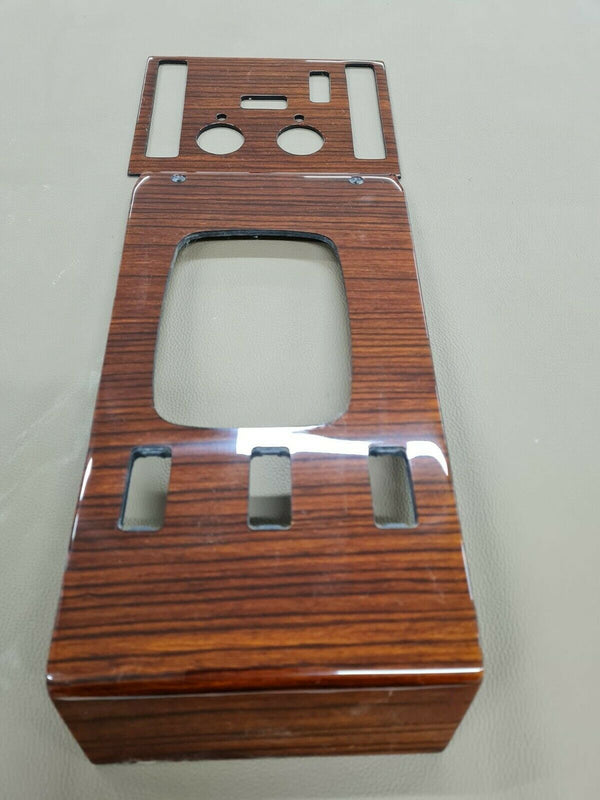 Mercedes R107 Compatible Zebrano Color AC Control Panel + Shifter Frame 3 Buttons