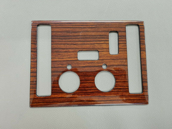 Mercedes R107 Compatible Zebrano Color AC Control Panel + Shifter Frame 3 Buttons