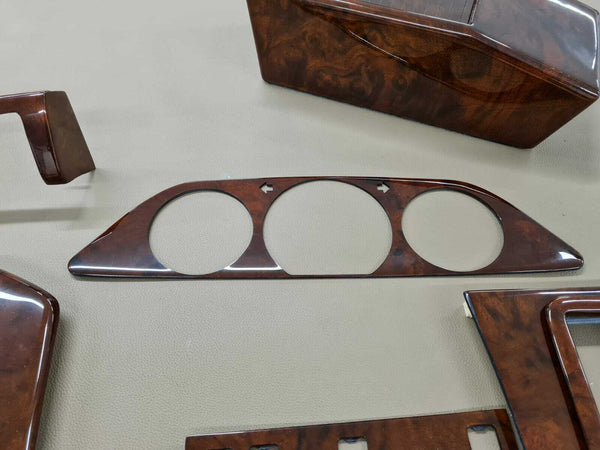 Mercedes W126 500SE 500SEL 280SEL 560SEC 500SEC (RHD) Compatible Walnut Color Wood Trim Set