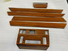 Mercedes W124 1984-1995 Compatible Zebrano Color Door Trims + Climate Panel + Ashtray Set