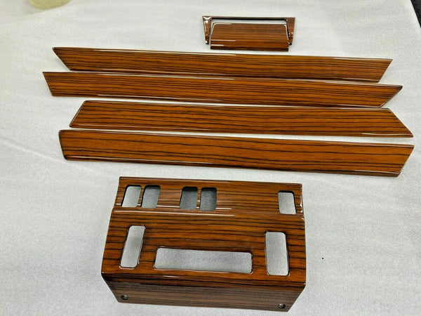 Mercedes W124 1984-1995 Compatible Zebrano Color Door Trims + Climate Panel + Ashtray Set