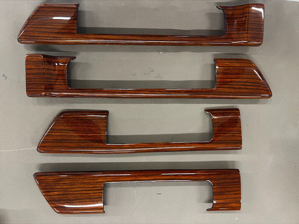 Mercedes W126 81-91 Sedan SEC Zebrano Handle TRIM Left Right DOOR PANEL S SE SEL