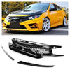 ABS Plastic Front Grills For HONDA CIVIC FC5 2016-2020 FC5-FK7 JDM Style 3 Pcs