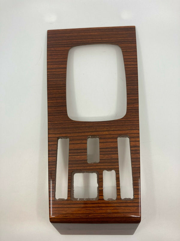 Mercedes W123 Compatible Zebrano Color Burl Wood Shifter Frame Panel Console