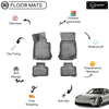 Custom Molded Rubber Floor Mat for Porsche Taycan 2018-2022 (Black)