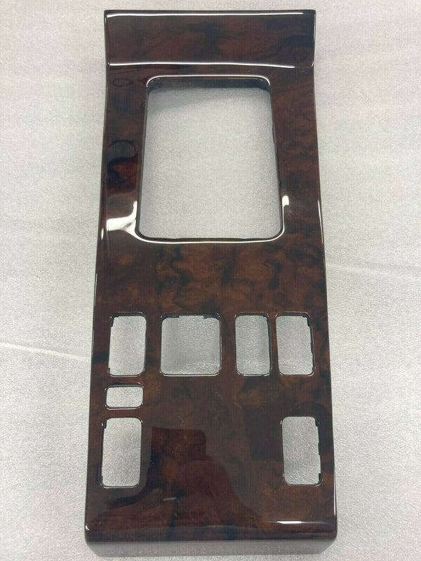 Mercedes W124 Compatible Walnut Color Burl Wood Shifter Frame Panel Console