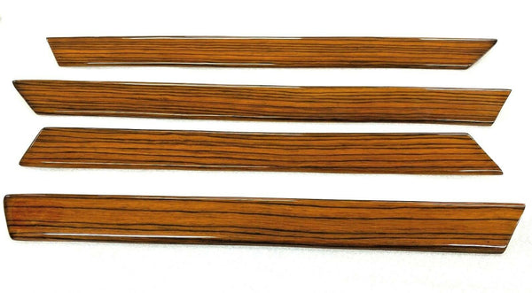 Mercedes W124 1984-1995 4 Door Sedan Compatible Zebrano Color Door Trim Set of 4 Pieces