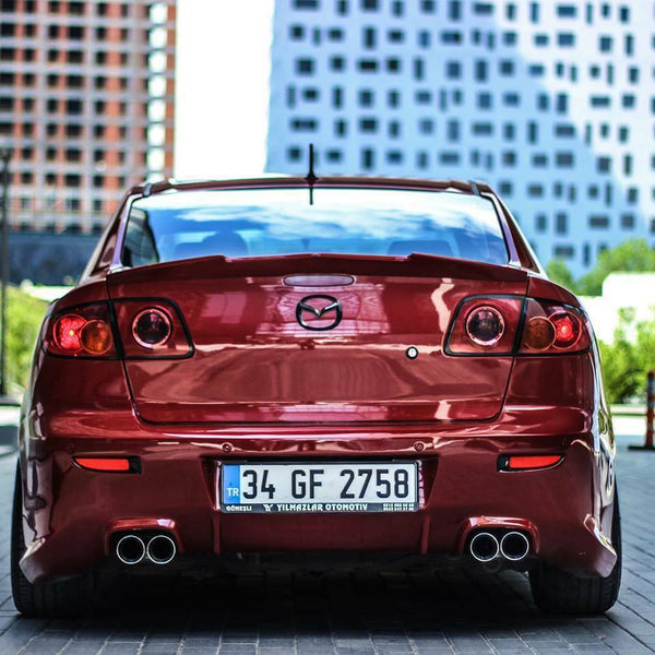 Rear Trunk Spoiler For Mazda 3 Sedan 4 Doors 2010-2016