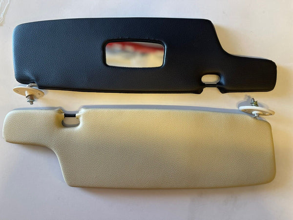 BMW 3 Series E21 Cream Black Pair 1975-1983 Compatible Brand New Sunvisor