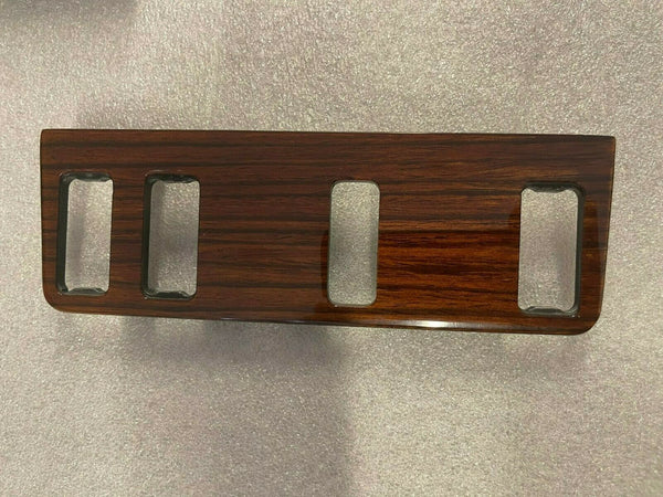 Mercedes W123 C123 Compatible Zebrano Color Burl Wood 4 Buttons Switch Panel Trim