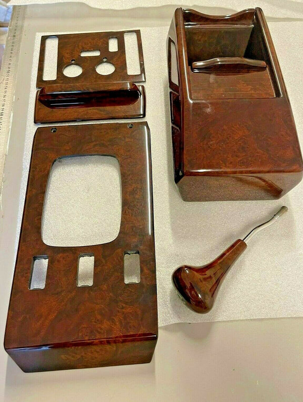 Mercedes R107 W107 C107 SL-SLC 500SL Compatible Full Burlwood Interior 5 Pieces Set